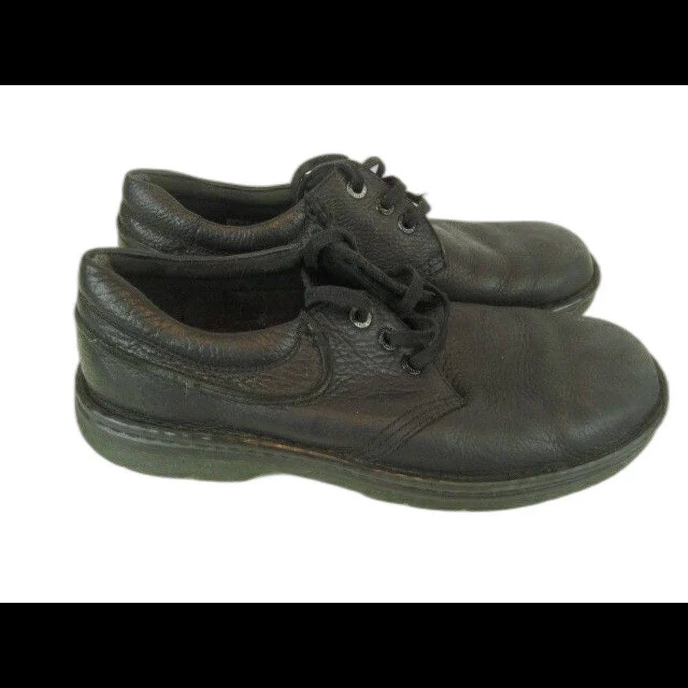 Mens Dr. Martens Hampshire Black Leather Slip Resistant Industrial Shoes sz 11M